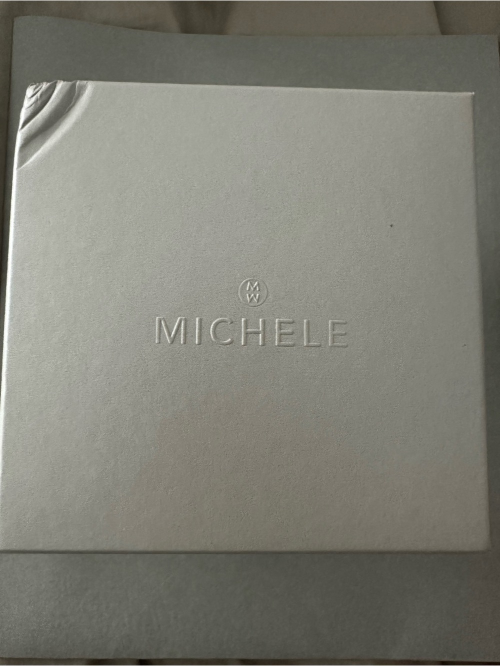 Michele Deco Sport Rose-Gold and Gray Wrapped Silicone Watch - Picture 4 of 5